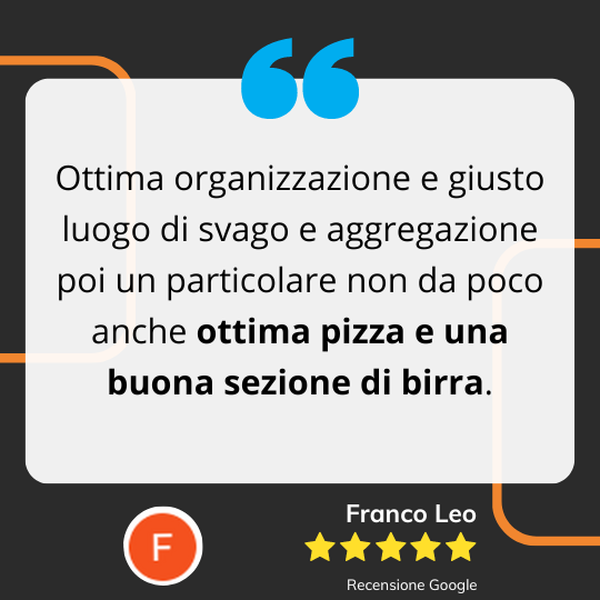 Recensioni Hangar 42 pizza e birra